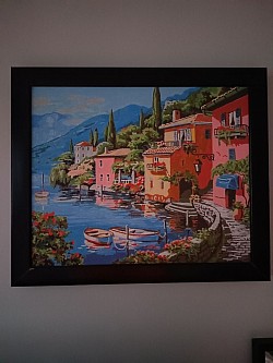 Mon premier tableau : un beau paysage si fait rêver.